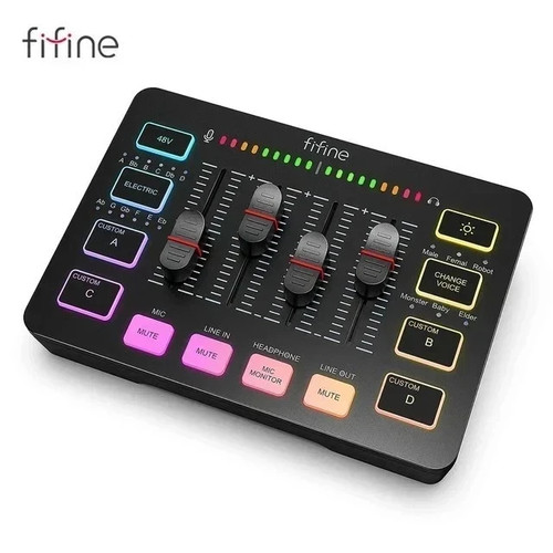 Fifine gaming audio mixer - fifine,