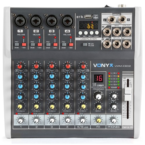 Vonyx vmm k602 channel mixer - 6-channel,