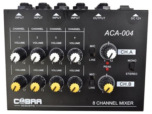 Channel line mic - 8-channel, &